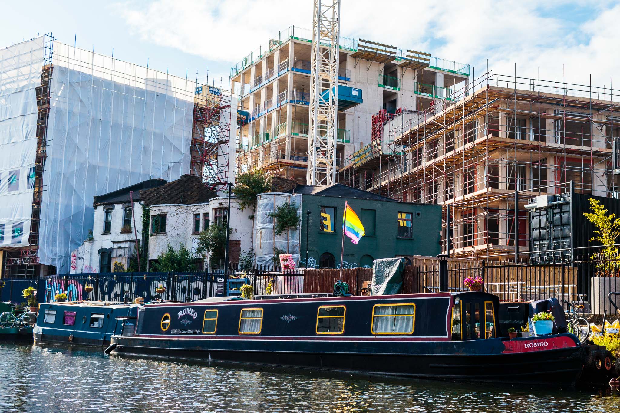 Taken on a canal near Victoria Park, London.
